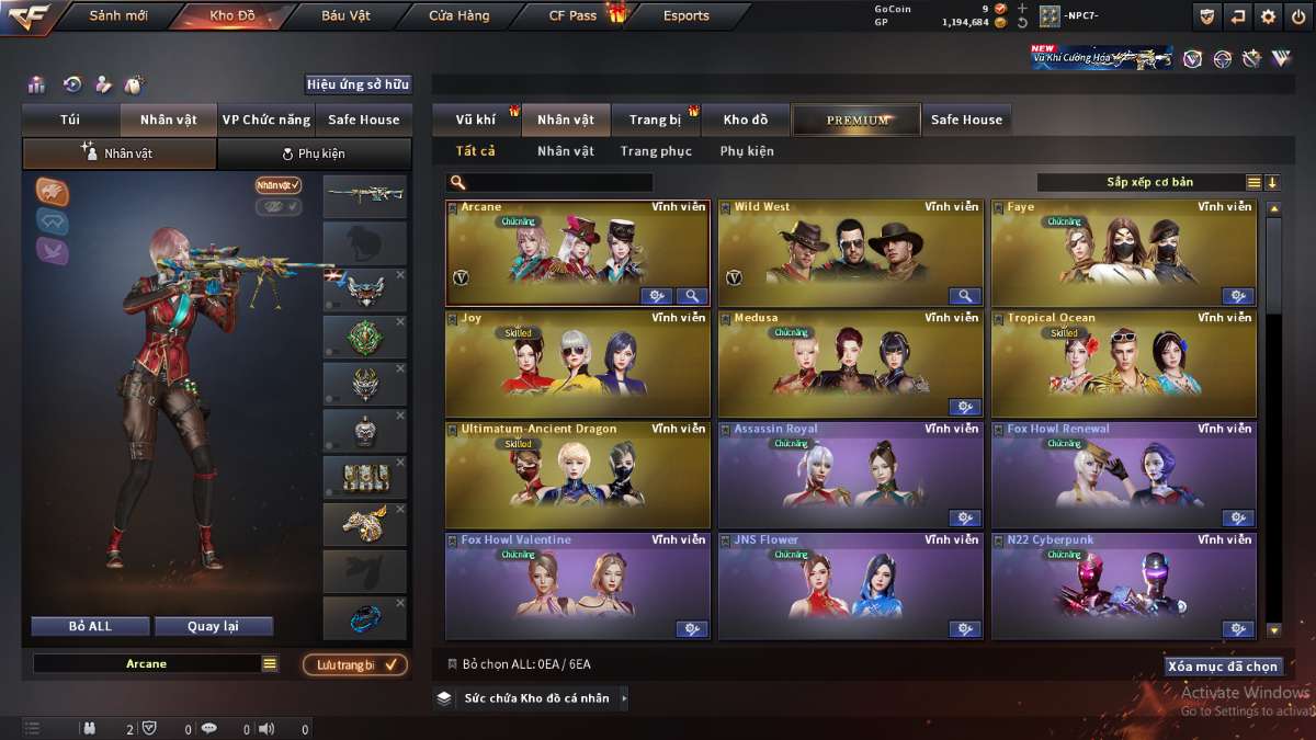 shop acc cf uy tin gia re